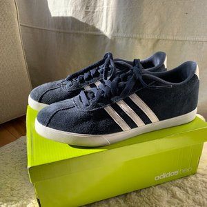 Adidas Neo - Navy Blue - Suede - Women's - Size 9